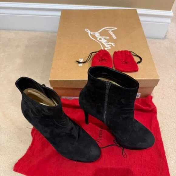 Christian Louboutin Platform Suede Bootie - Picture 3 of 16